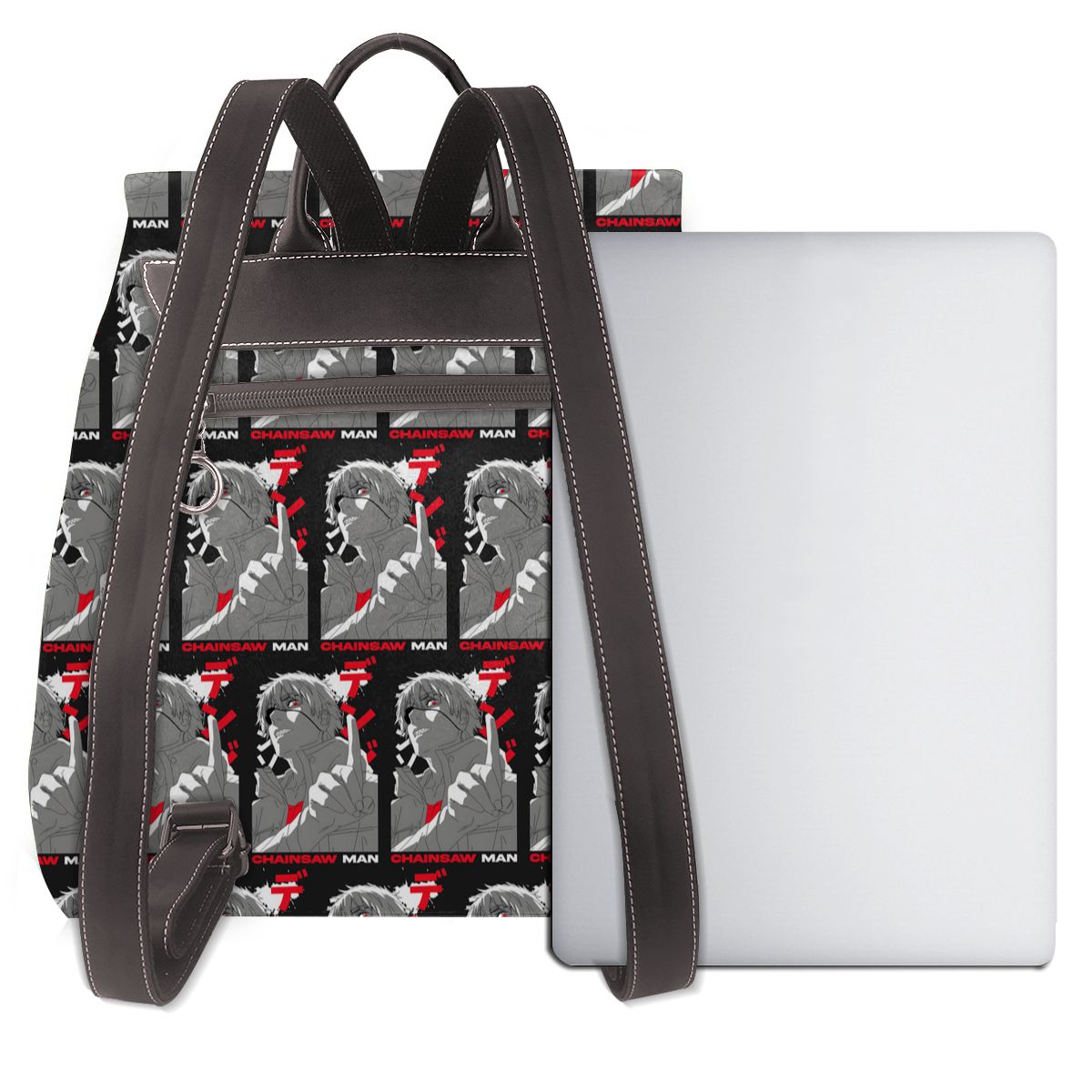 Anime Chainsaw Man Devil Women - Leather Work Rucksack Mens 评论和价格