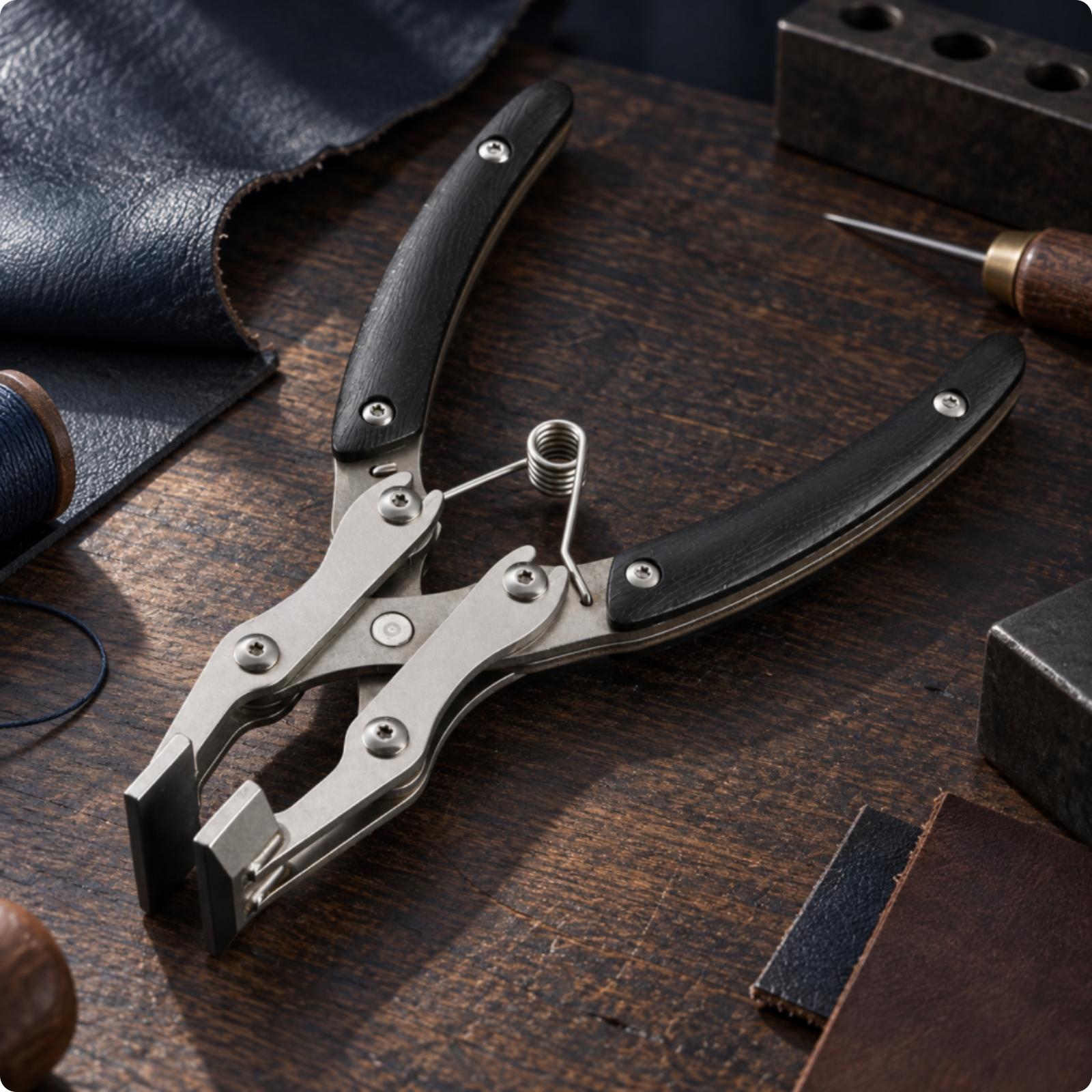 Professional Leather Edge Plie - Leatherwork Hand Press 评论和价格