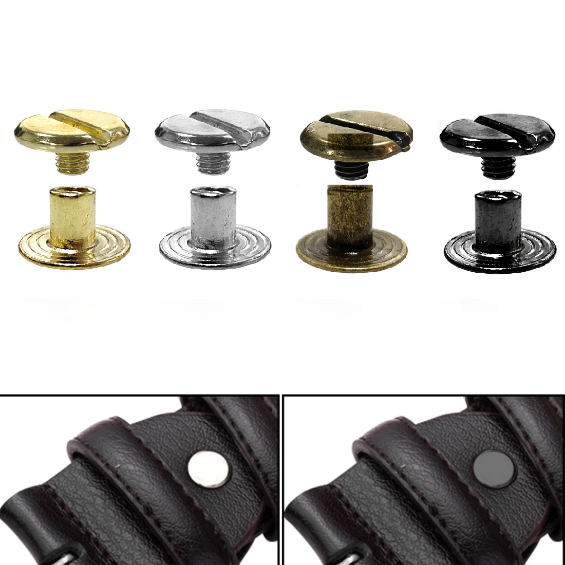 10Pcs Leather Craft Chicago Sc - Rivet Setter Tool 评论和价格