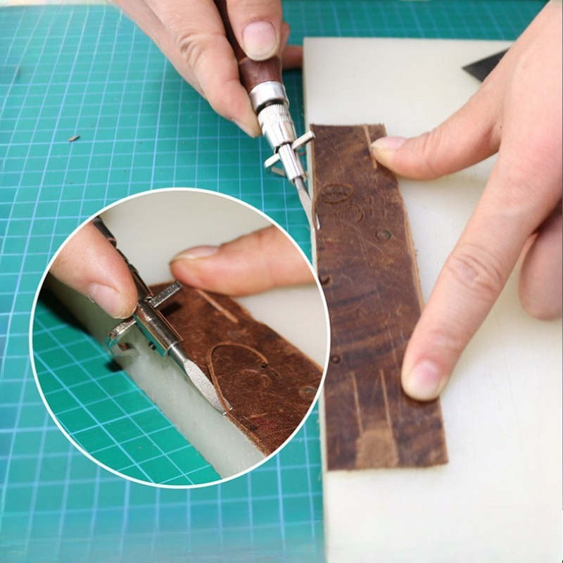 7 In 1 Adjustable Leathercraft - Groover Stitching Tool 评论和价格