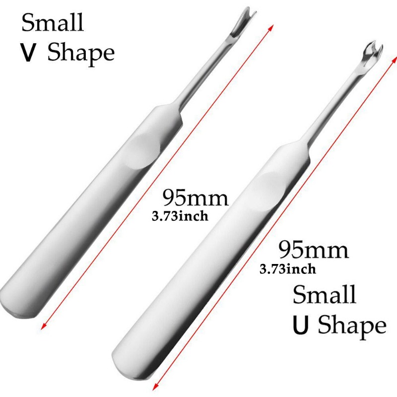 4pcs U+V Shaped Leather Stitch - Groover Stitching Tool 评论和价格