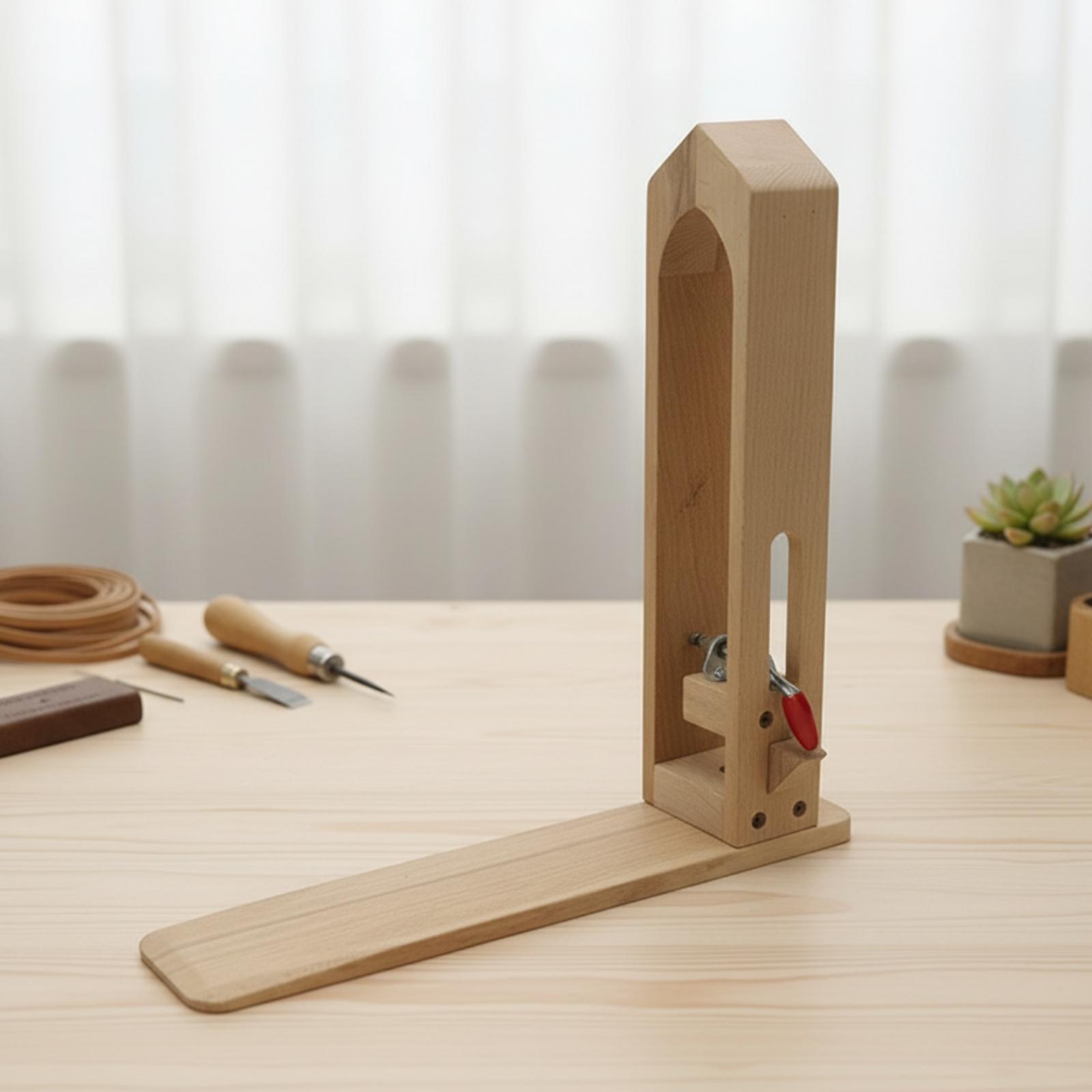 Beechwood Leather Sewing Clamp - Leatherwork Hand Press 评论和价格