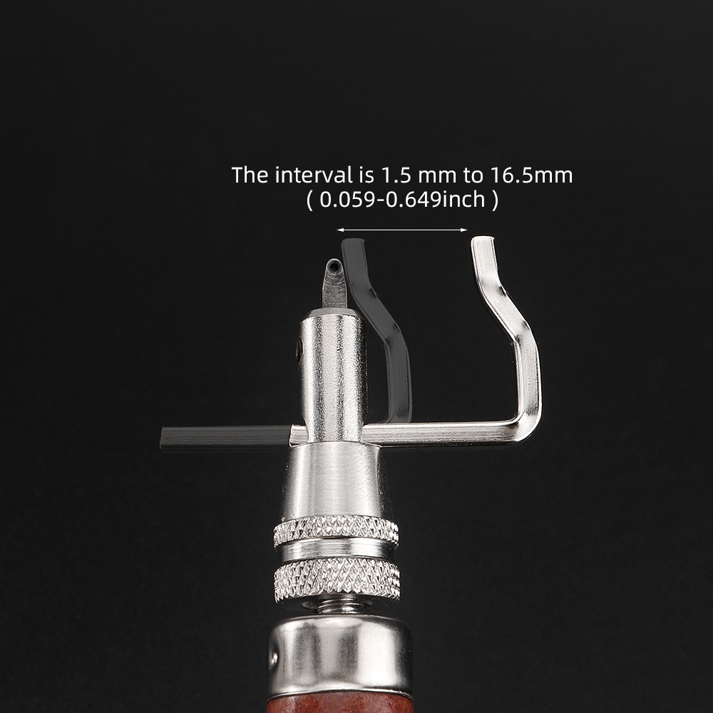 1Set Adjustable Leather Stitch - Groover Stitching Tool 评论和价格