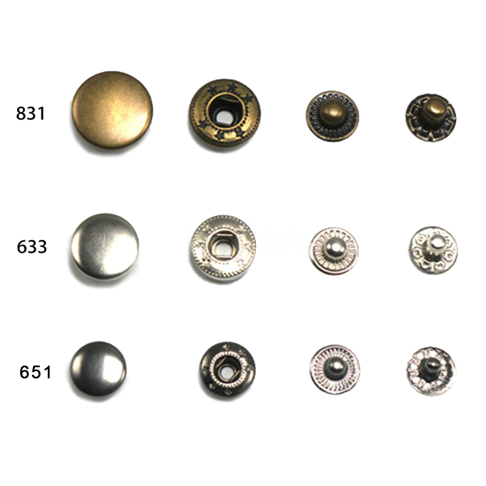 4Pcs Stainless Steel Snap Butt - Leatherwork Hand Press 评论和价格