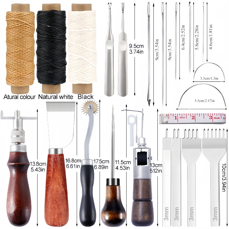 Professional Hand Sewing Leath - Groover Stitching Tool 评论和价格