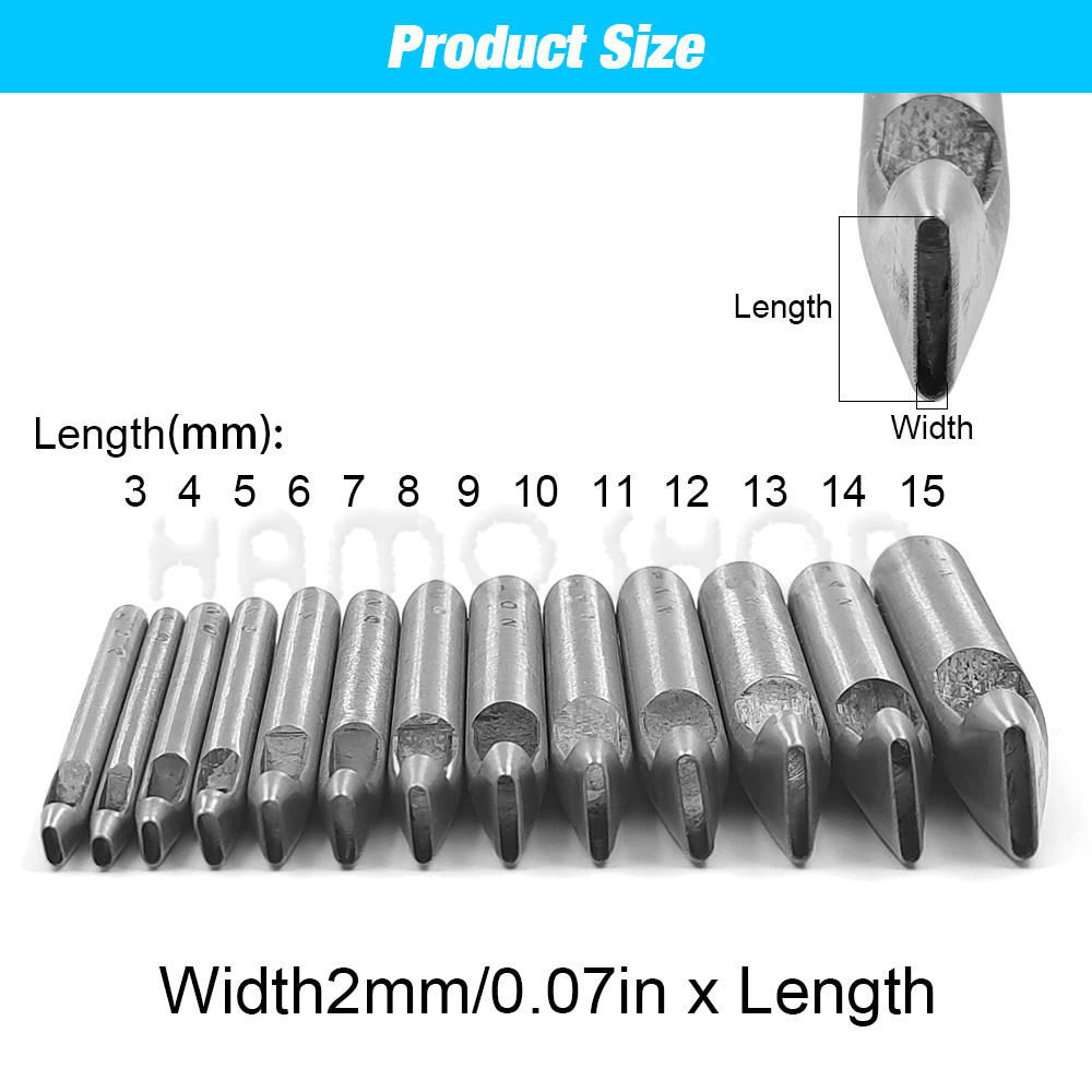 2mm/3mm Width Leather Oval Sha - Rivet Setter Tool 评论和价格